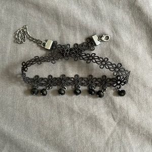 Beaded Flower Choker